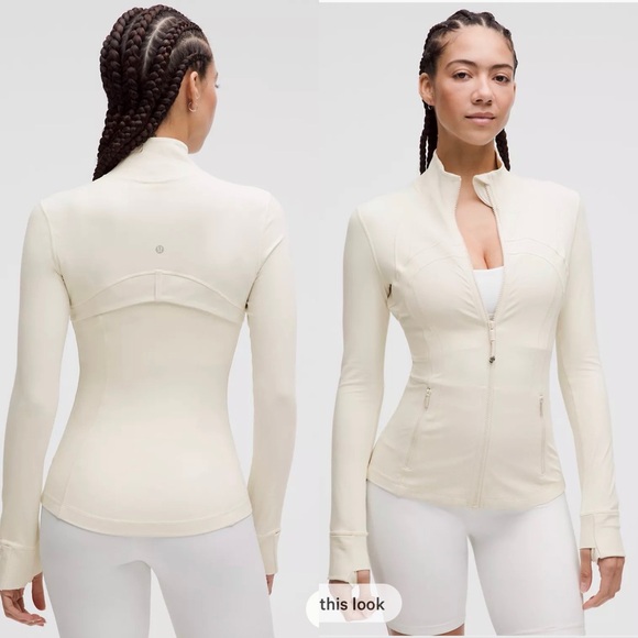 lululemon athletica Jackets & Blazers - NWT Lululemon Nulu Cropped Define Jacket in Light Ivory Size 6
